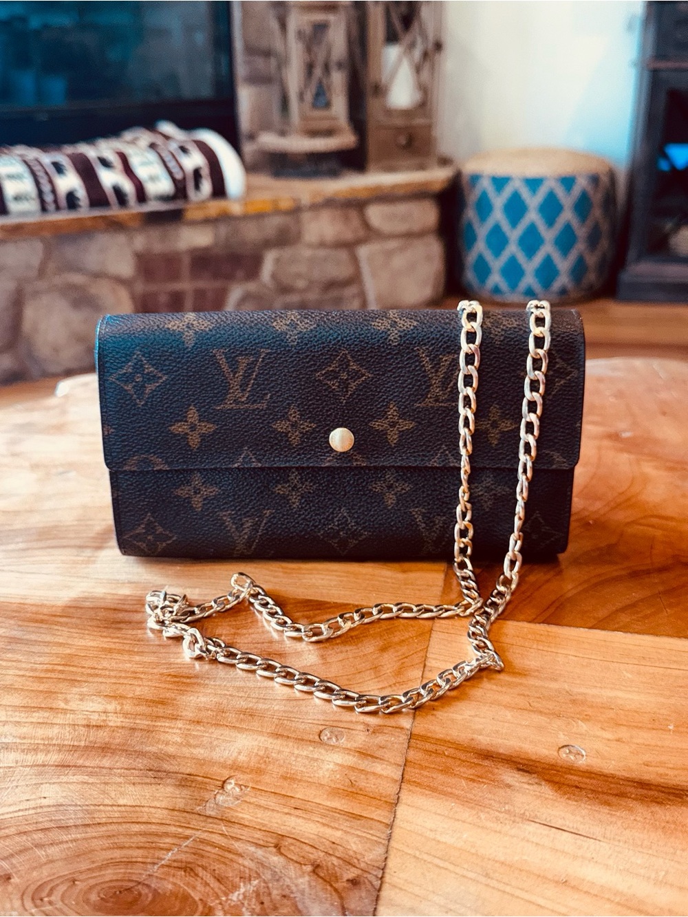 Louis Vuitton vintage monogram Sarah wallet converted to Crossbody 1997 - Picture 3 of 16